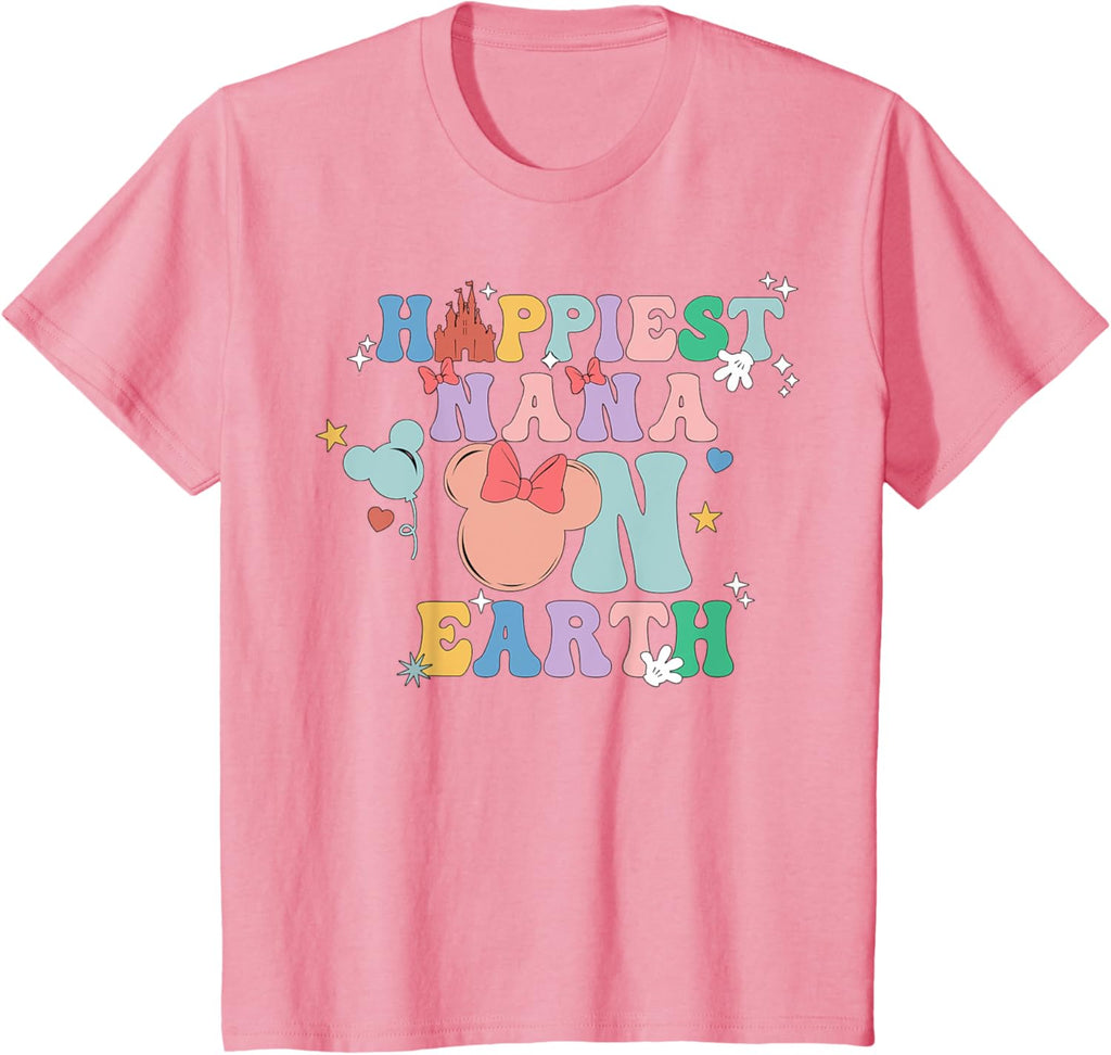 Happiest Nana On Earth Groovy Mom Mother's Day Mother Shirt