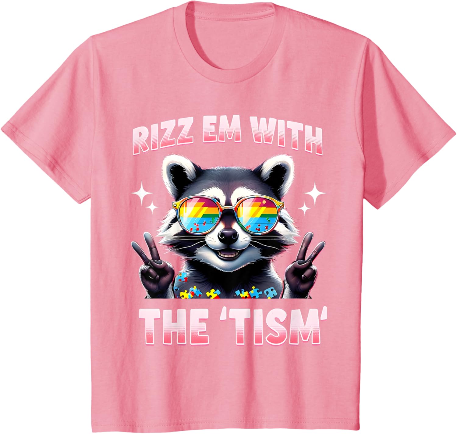 Autism Funny Rizz Em With The Tism Meme Autistic Racoon