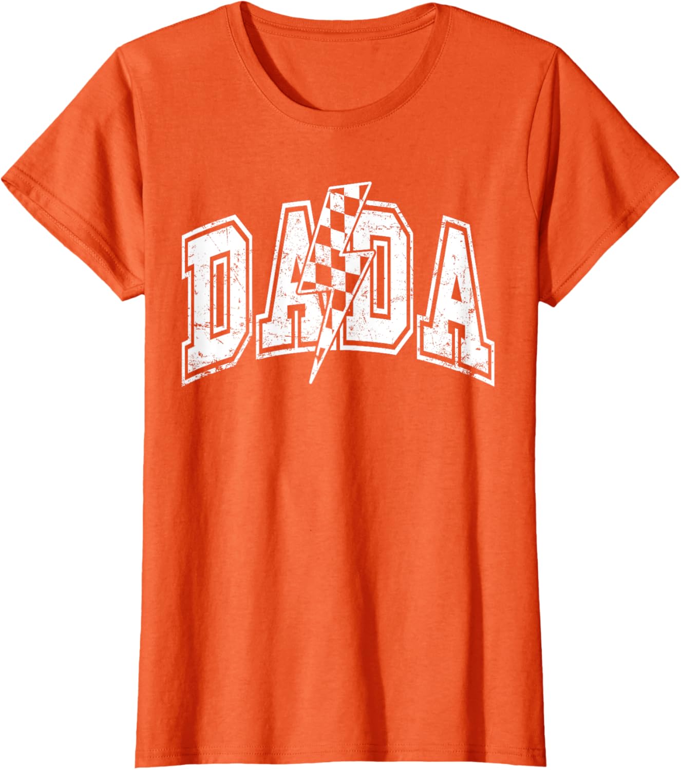 Dada Lightning Bolt Checkered Varsity Dad Men Father's Day