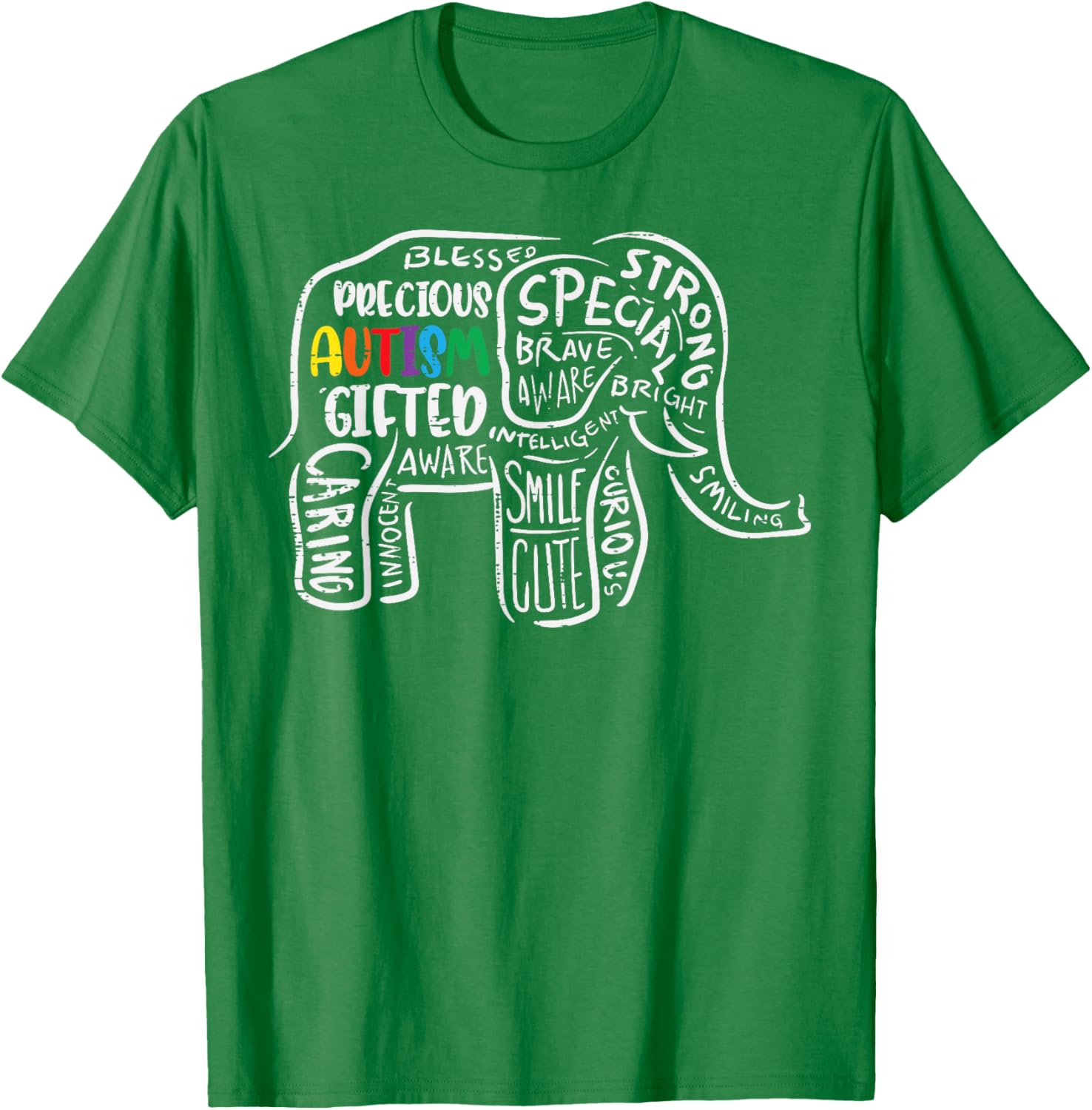 Autism Awareness Elephant Acceptance Autistic Men Women Kids
