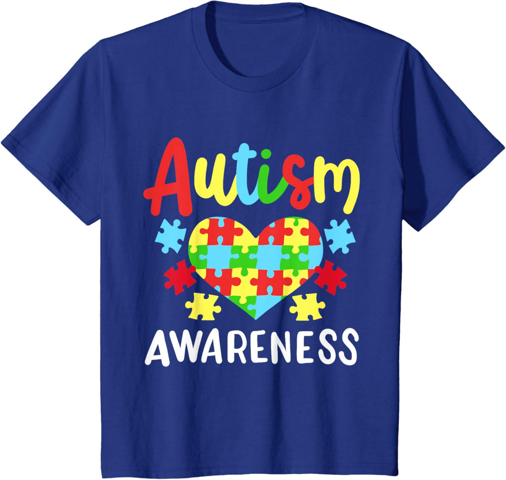 Autism Awareness T-Shirt, Small, Black