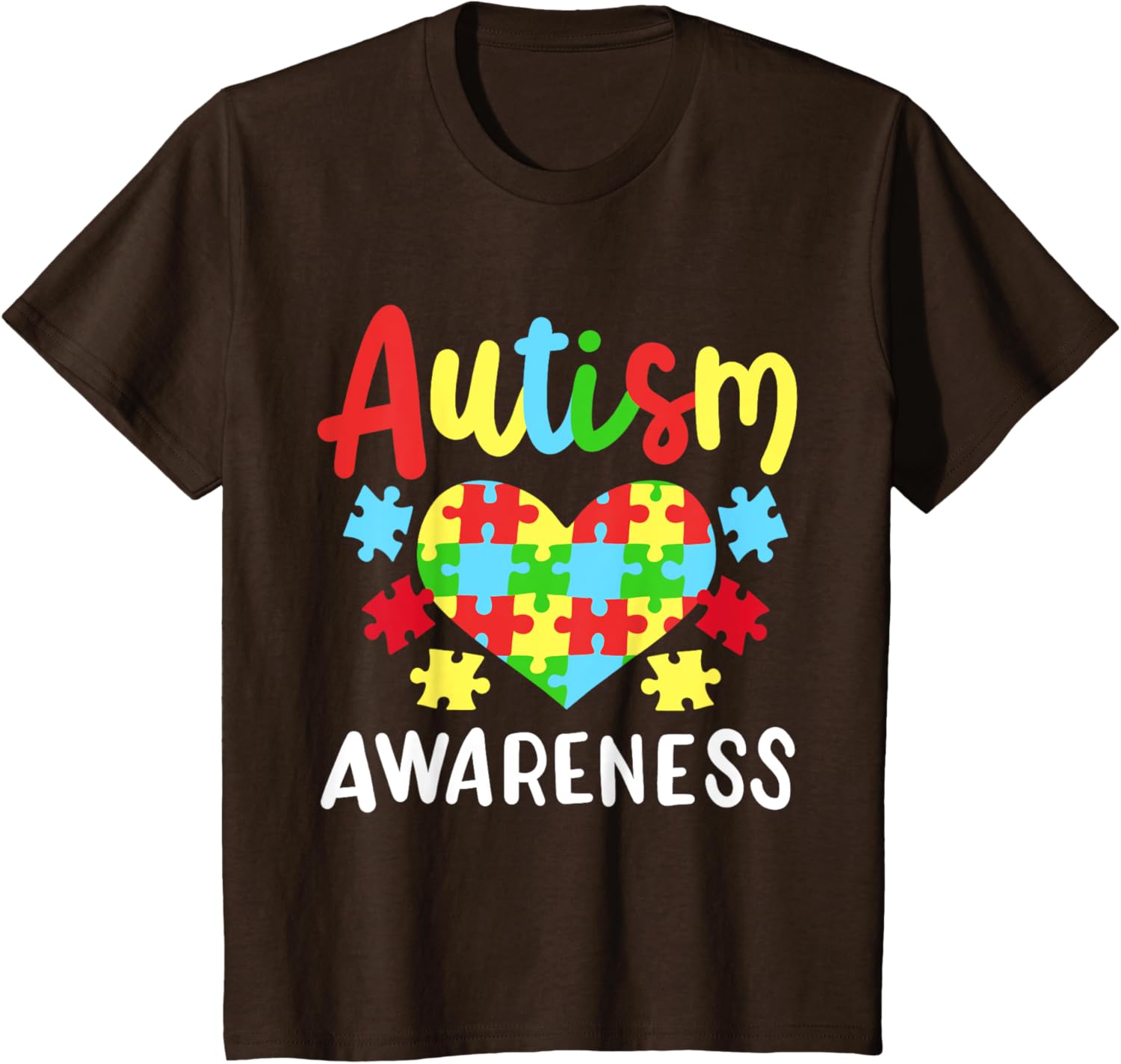 Autism Awareness T-Shirt, Small, Black