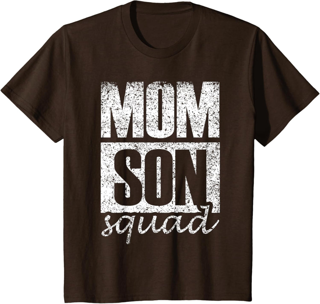 Mama Mom Son Mothers Day Love Mama Mommy Son Squad Mother's Day Matching Mom Sons Mother Son T-Shirt, Small, Black