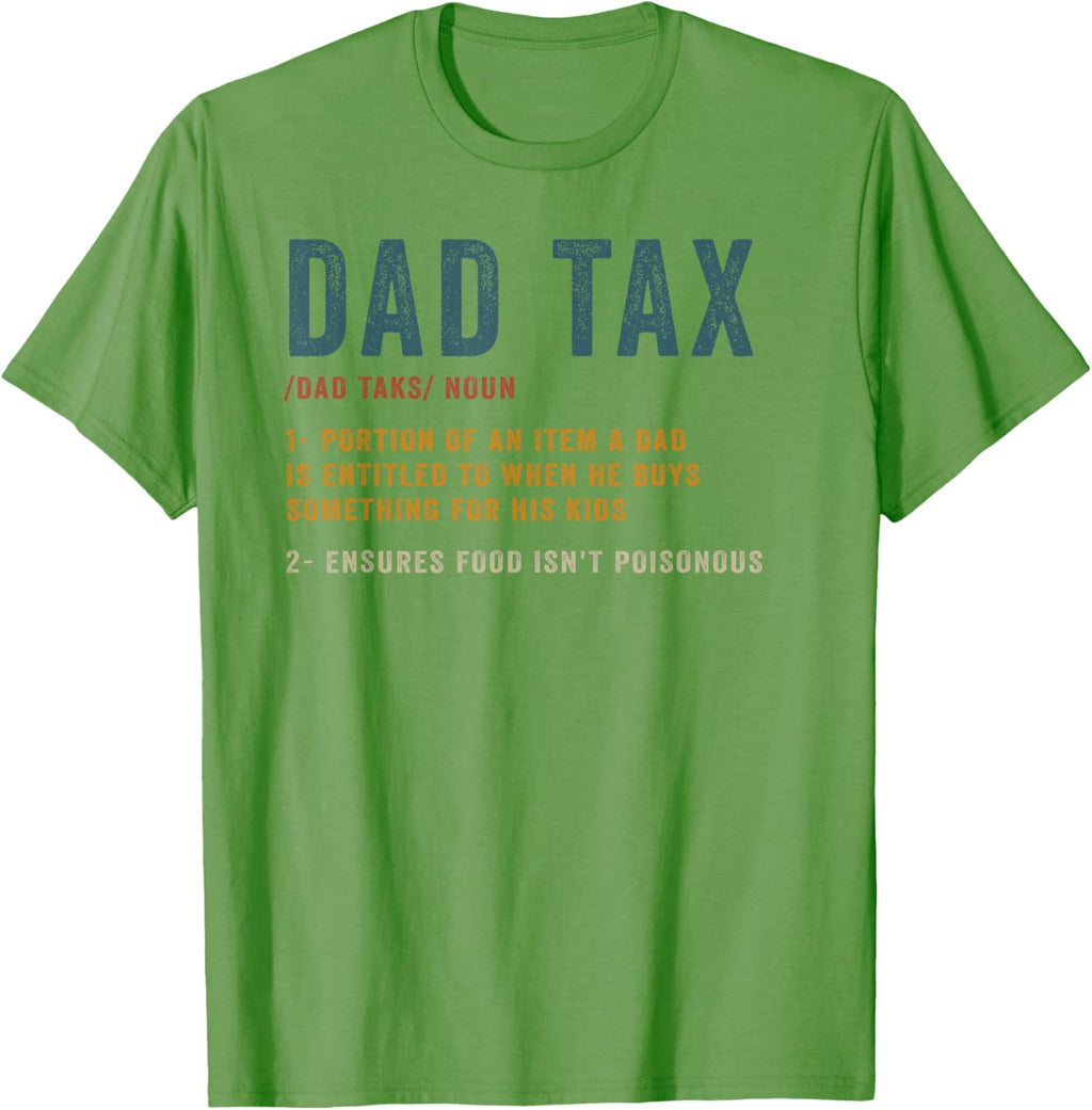 Vintage Dad Tax Definition Men Funny Father's Day