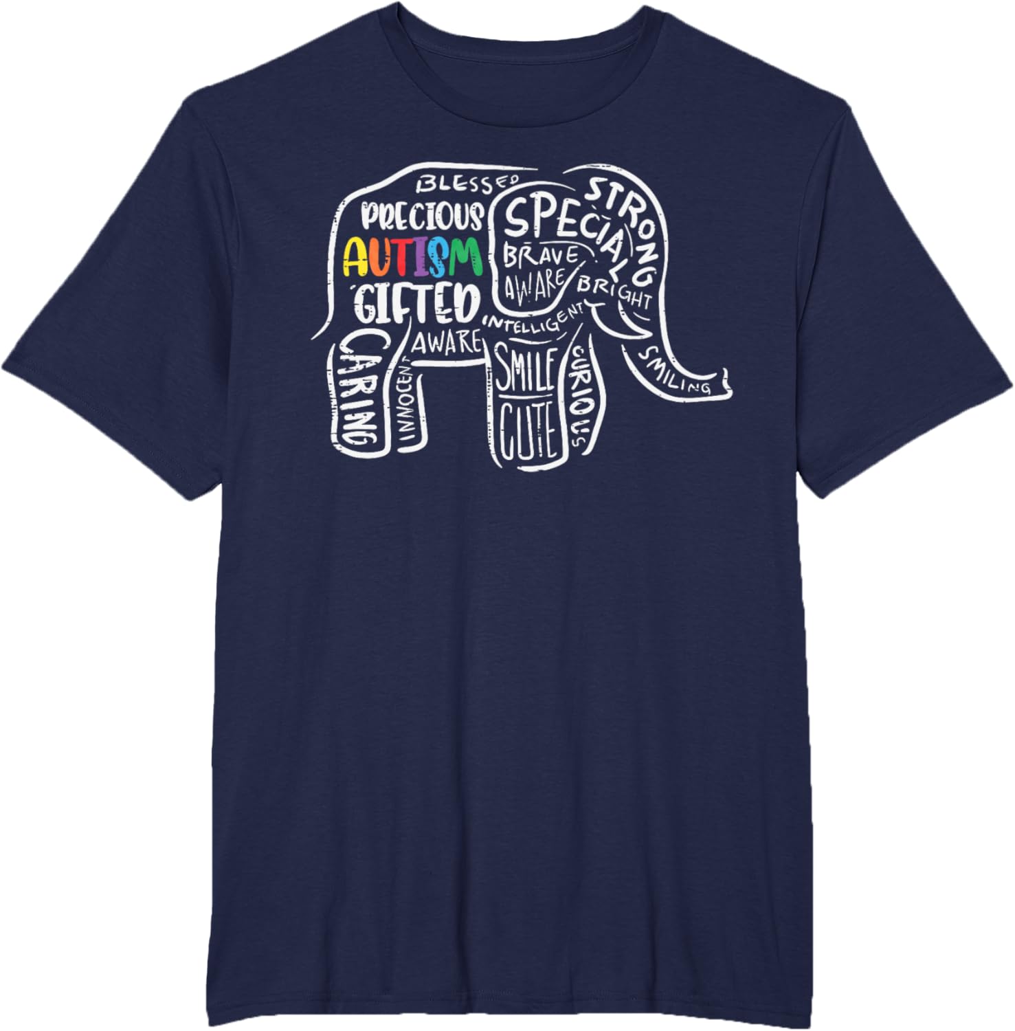 Autism Awareness Elephant Acceptance Autistic Men Women Kids