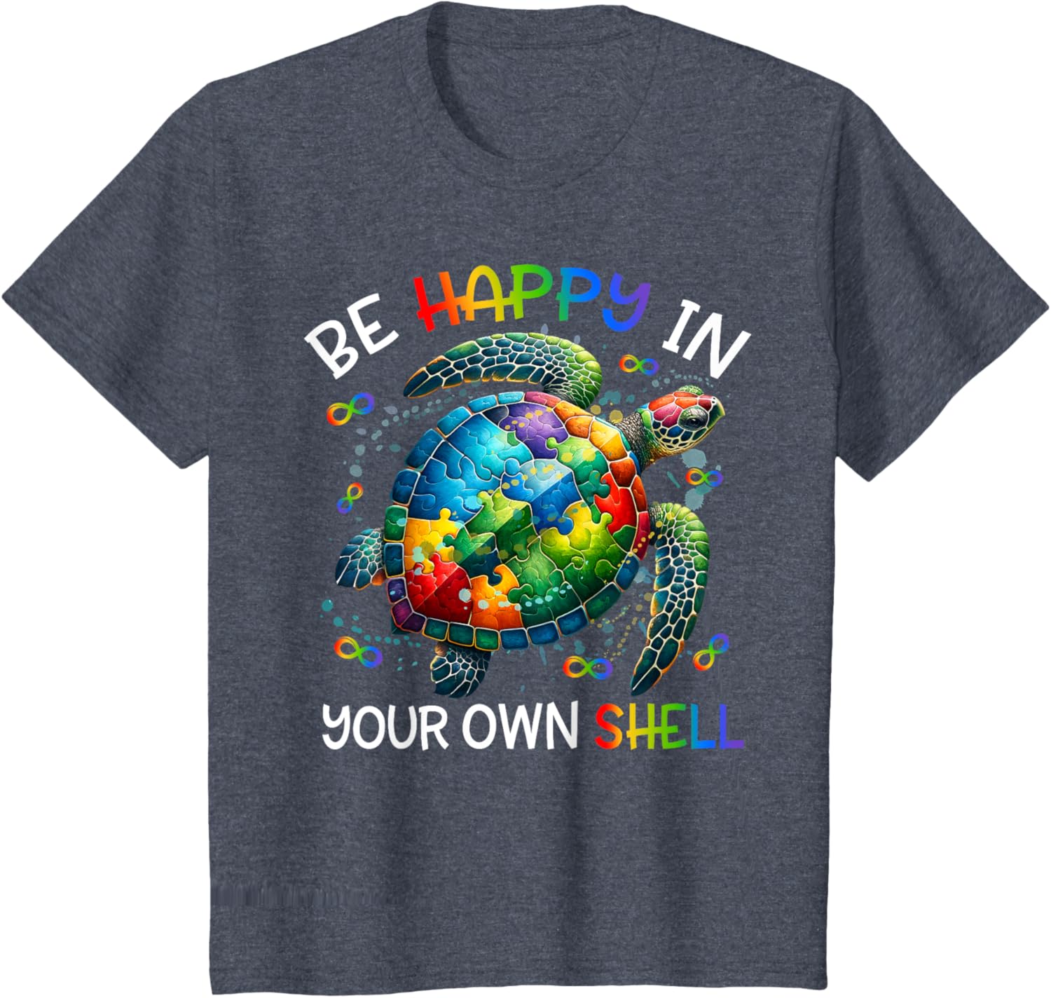 Puzzle Turtle Be Happy In Your Own Shell Autism Awareness