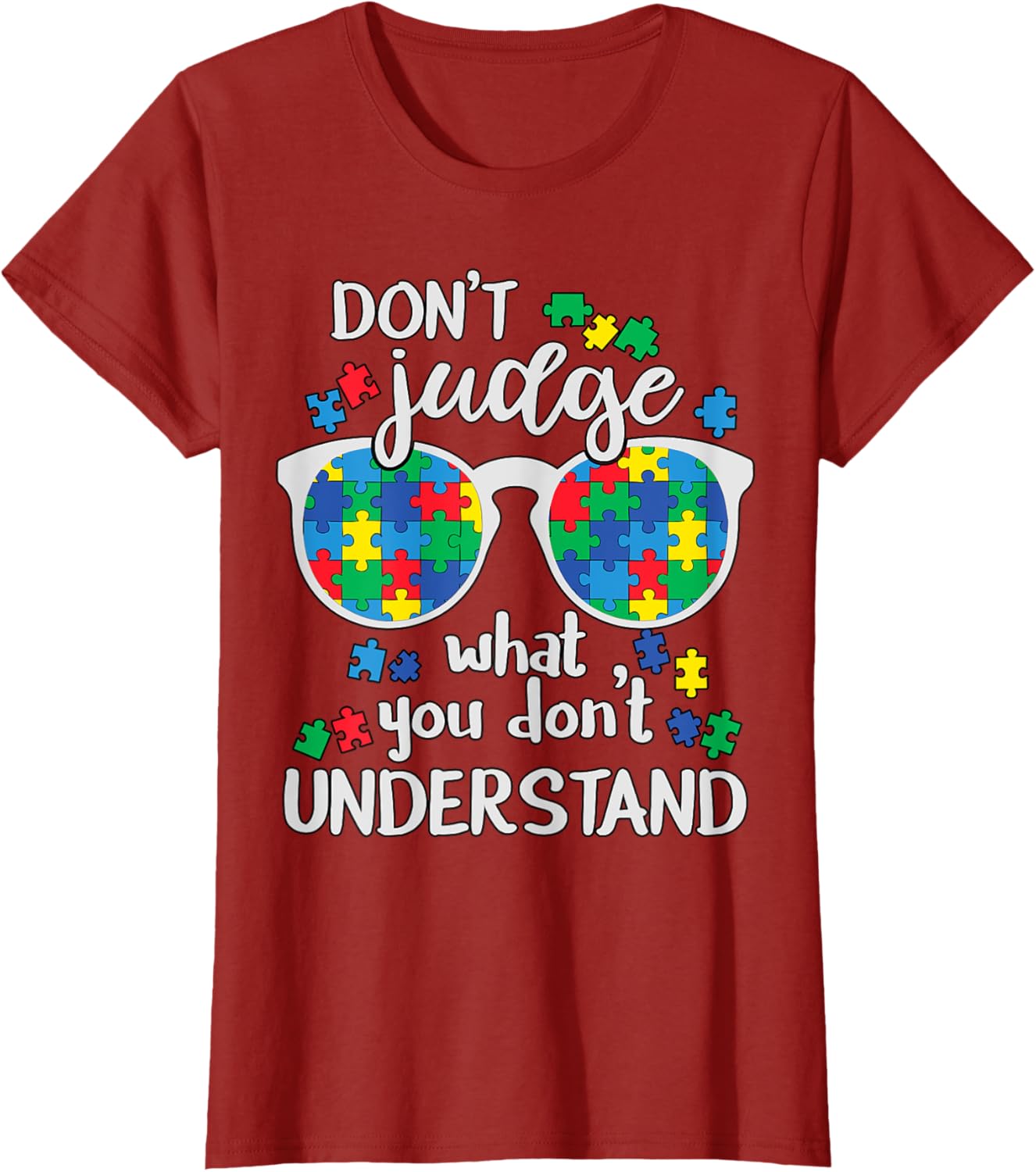 Don't Judge Understand Love Autistic Kids Autism Awareness