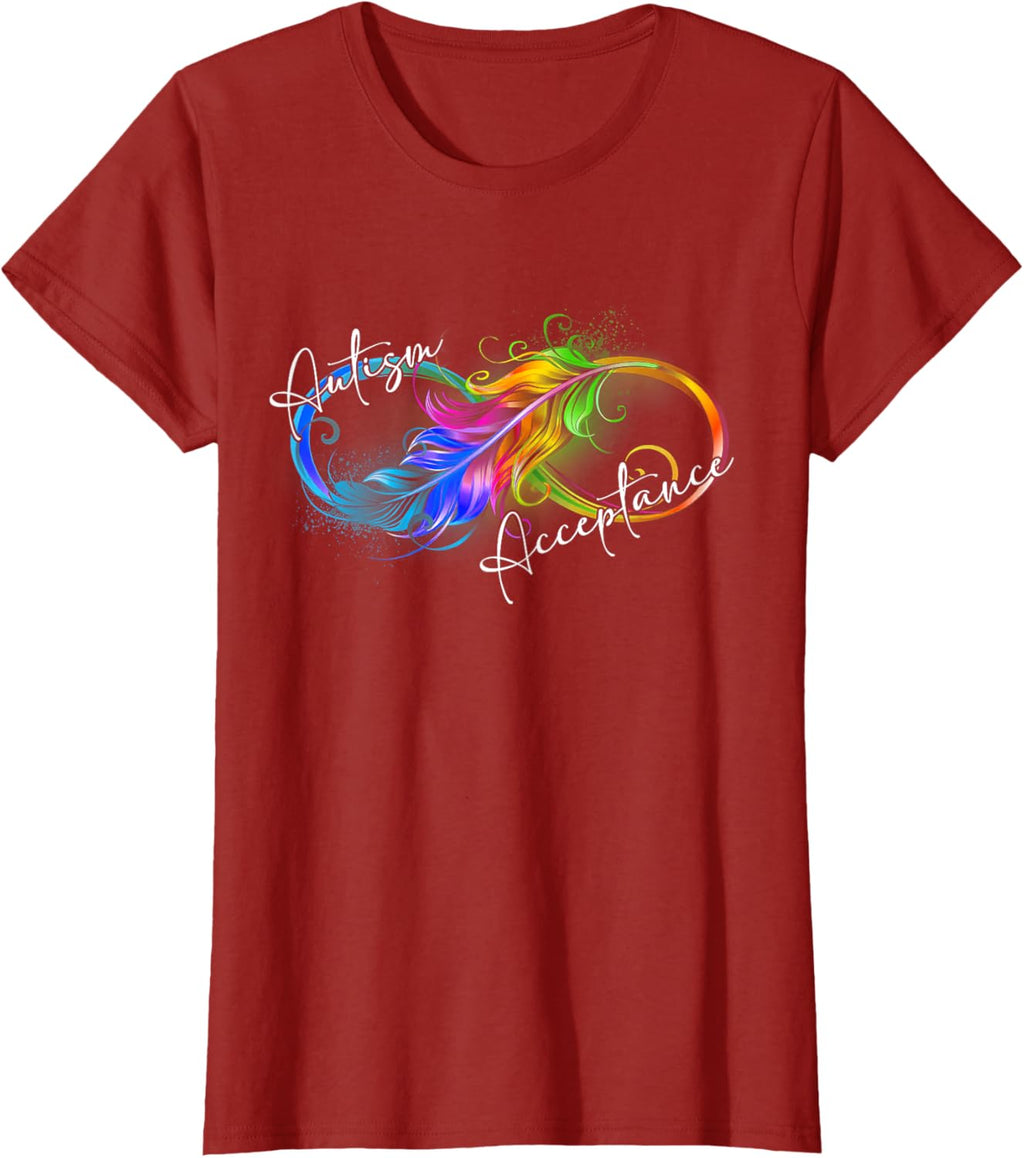 Autism Red Instead Infinity Symbol Autistic Acceptance