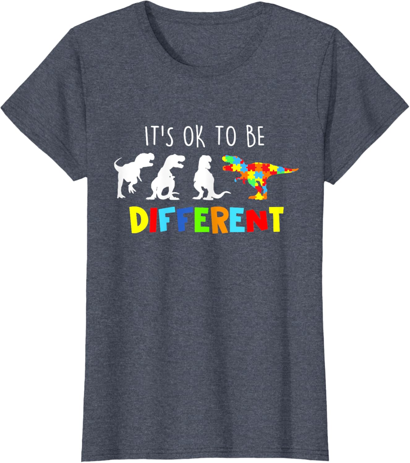 Autism Awareness Dinosaur Kid Boys Its Ok To Be Different