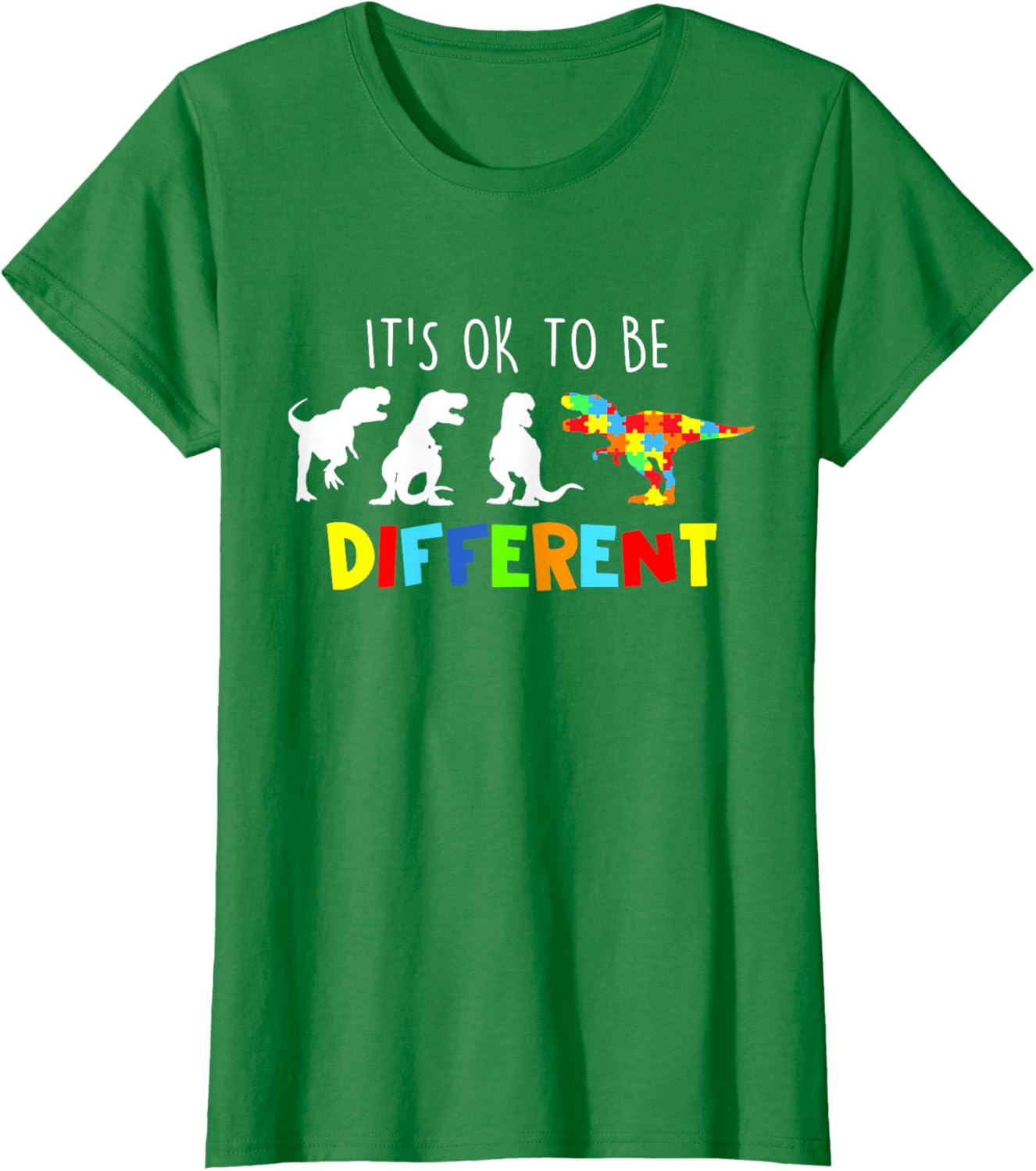 Autism Awareness Dinosaur Kid Boys Its Ok To Be Different
