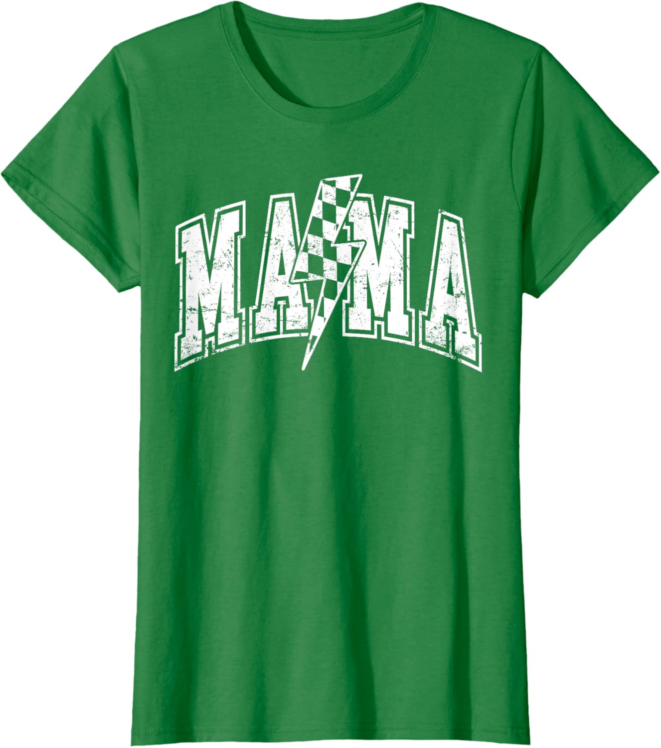Mama Lightning Bolt Checkered Varsity Mom Women Mother's Day Mother Shirt