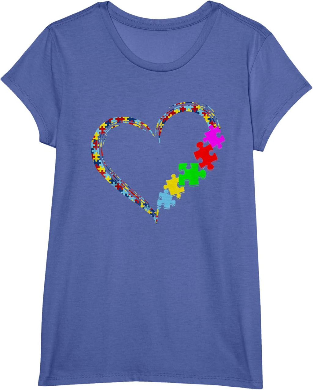 Autism Awareness Love Heart Puzzle Piece Gift Men Women