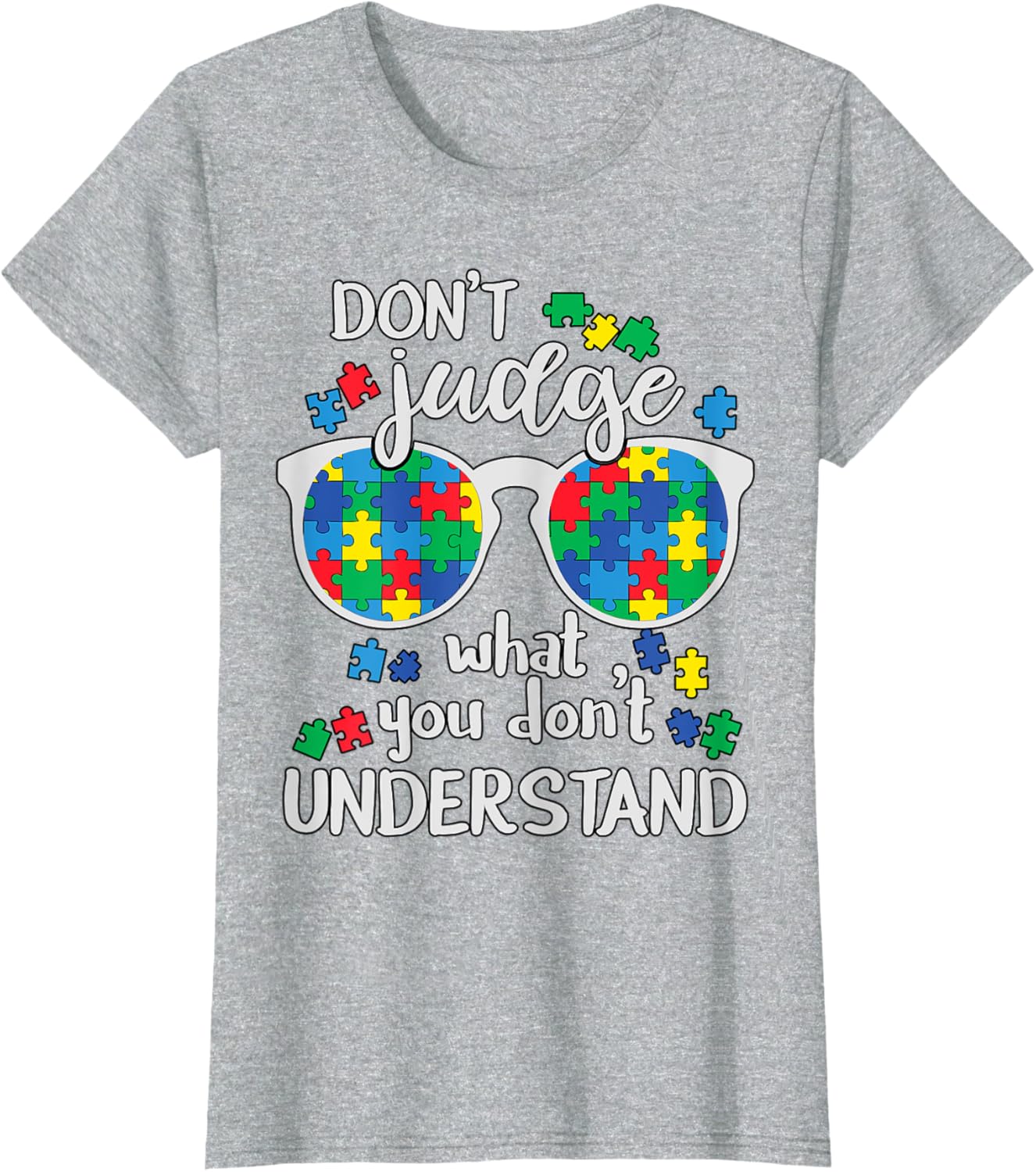Don't Judge Understand Love Autistic Kids Autism Awareness
