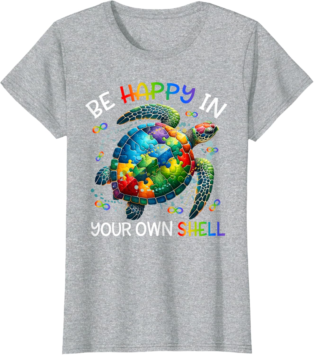 Puzzle Turtle Be Happy In Your Own Shell Autism Awareness