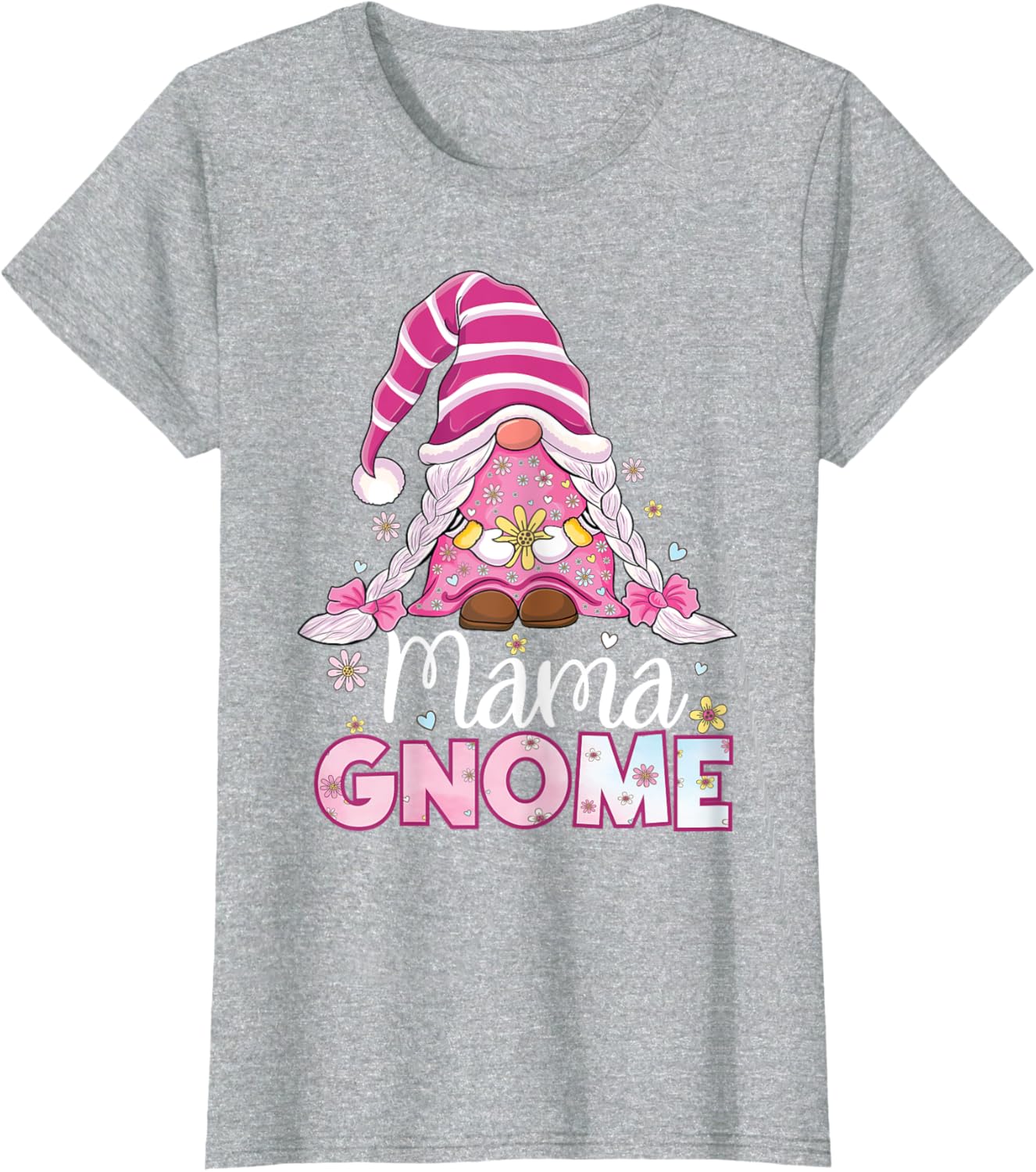 Flower For Mom Gnomies Cute Gnome Mom Happy Mother's Day