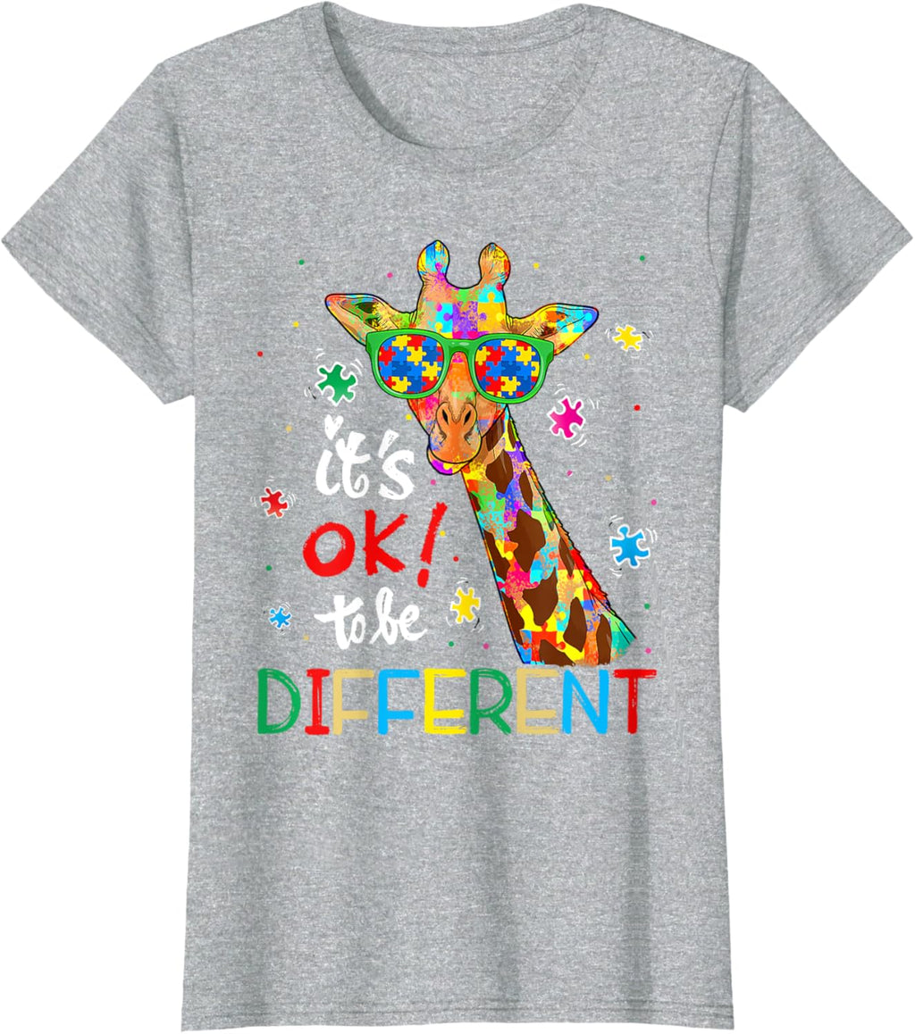 Autism Awareness Acceptance Women Kid Its Ok To Be Different