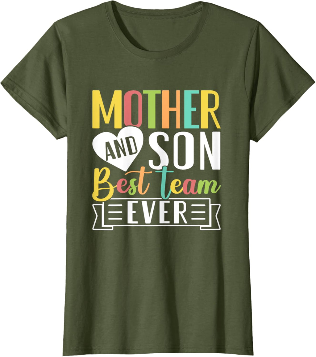 Mothers Day Mama Mom Son Love Mommy Mama Mother's Black Unisex Classic Fit Crew Neck Short Sleeve Mother Shirt