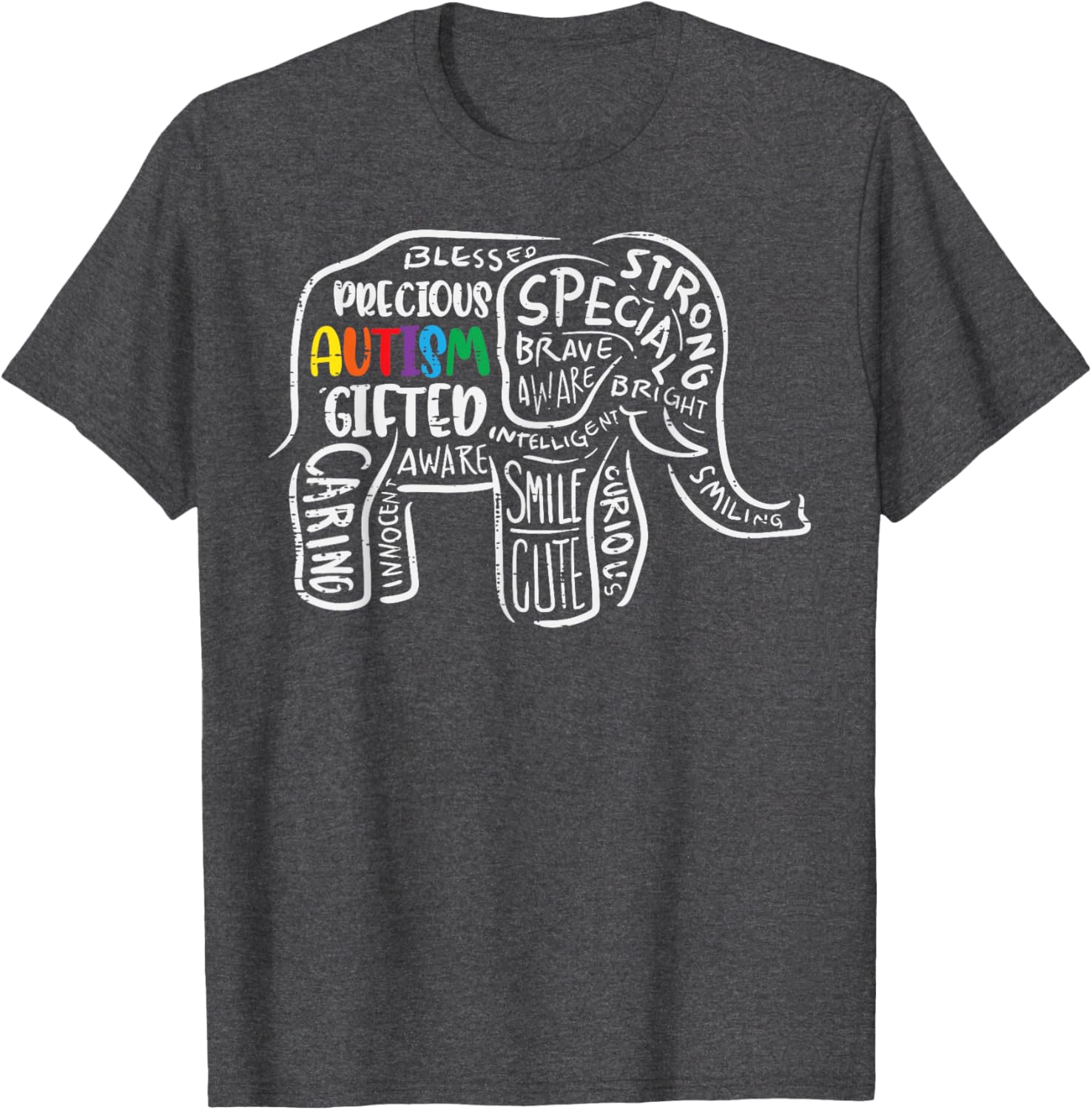 Autism Awareness Elephant Acceptance Autistic Men Women Kids