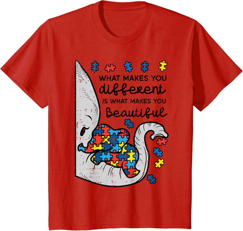 What Makes You Different Beautiful Elephant Autism Awareness