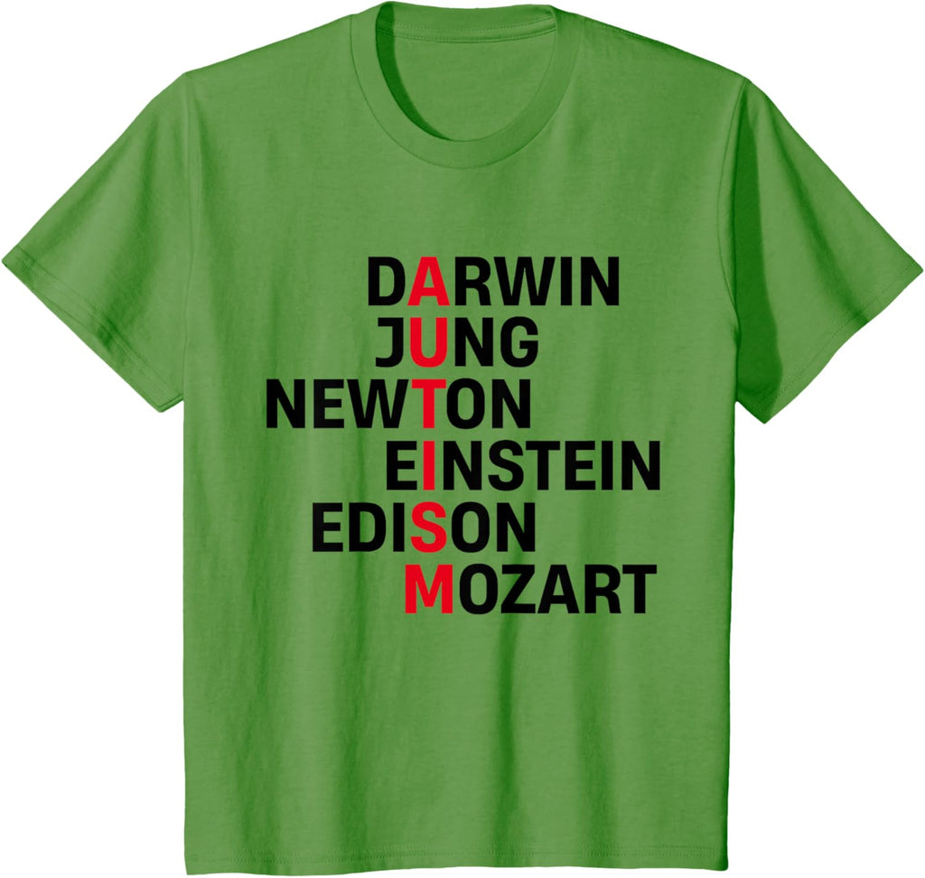 Darwin Jung Newton Einstein Edison Mozart Autism Awareness