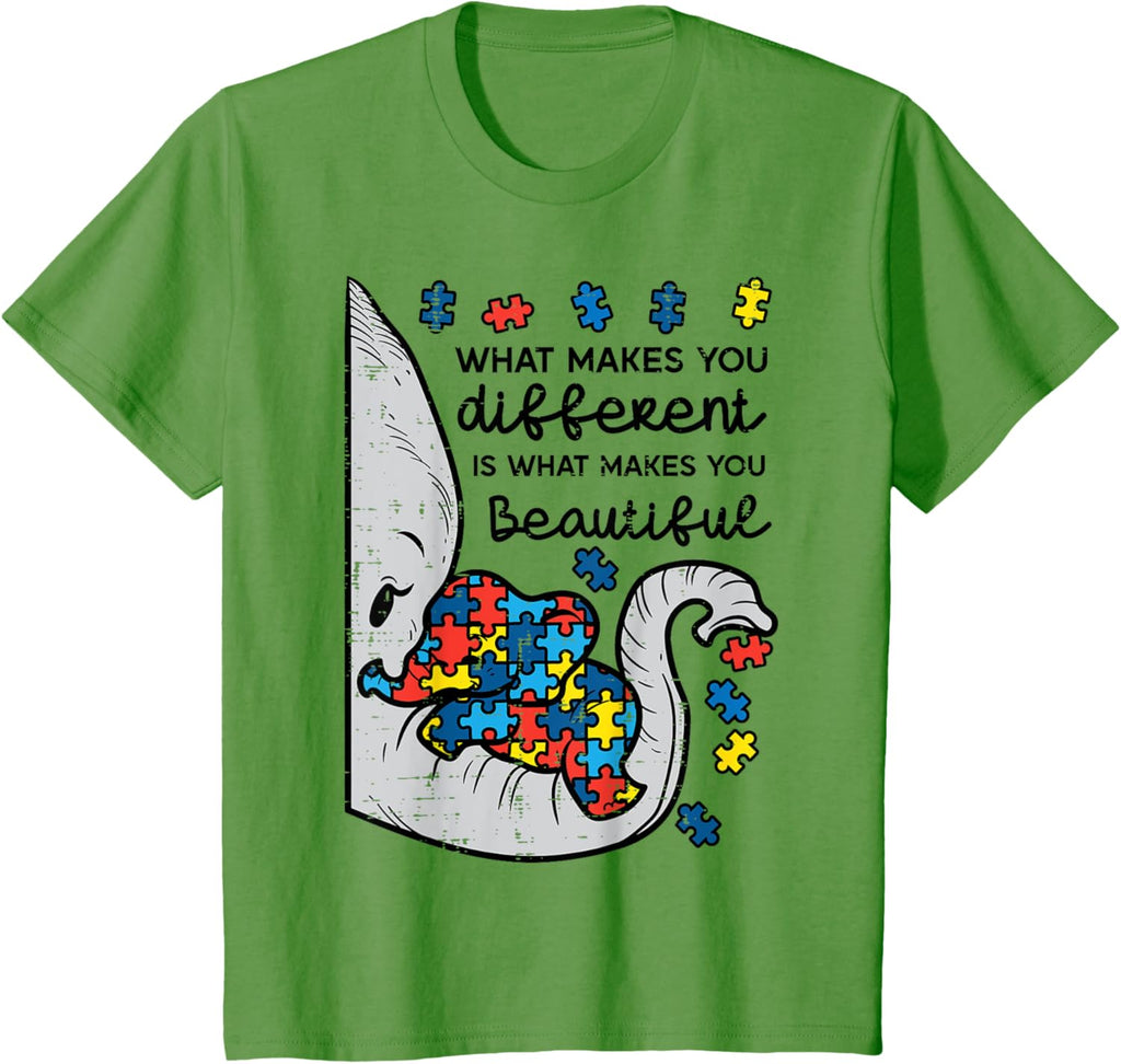 What Makes You Different Beautiful Elephant Autism Awareness
