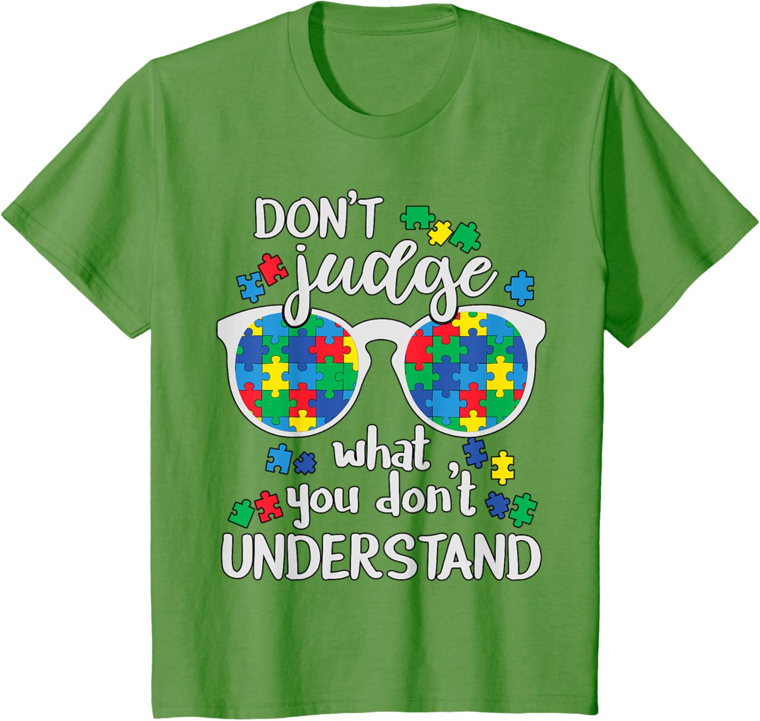 Don't Judge Understand Love Autistic Kids Autism Awareness