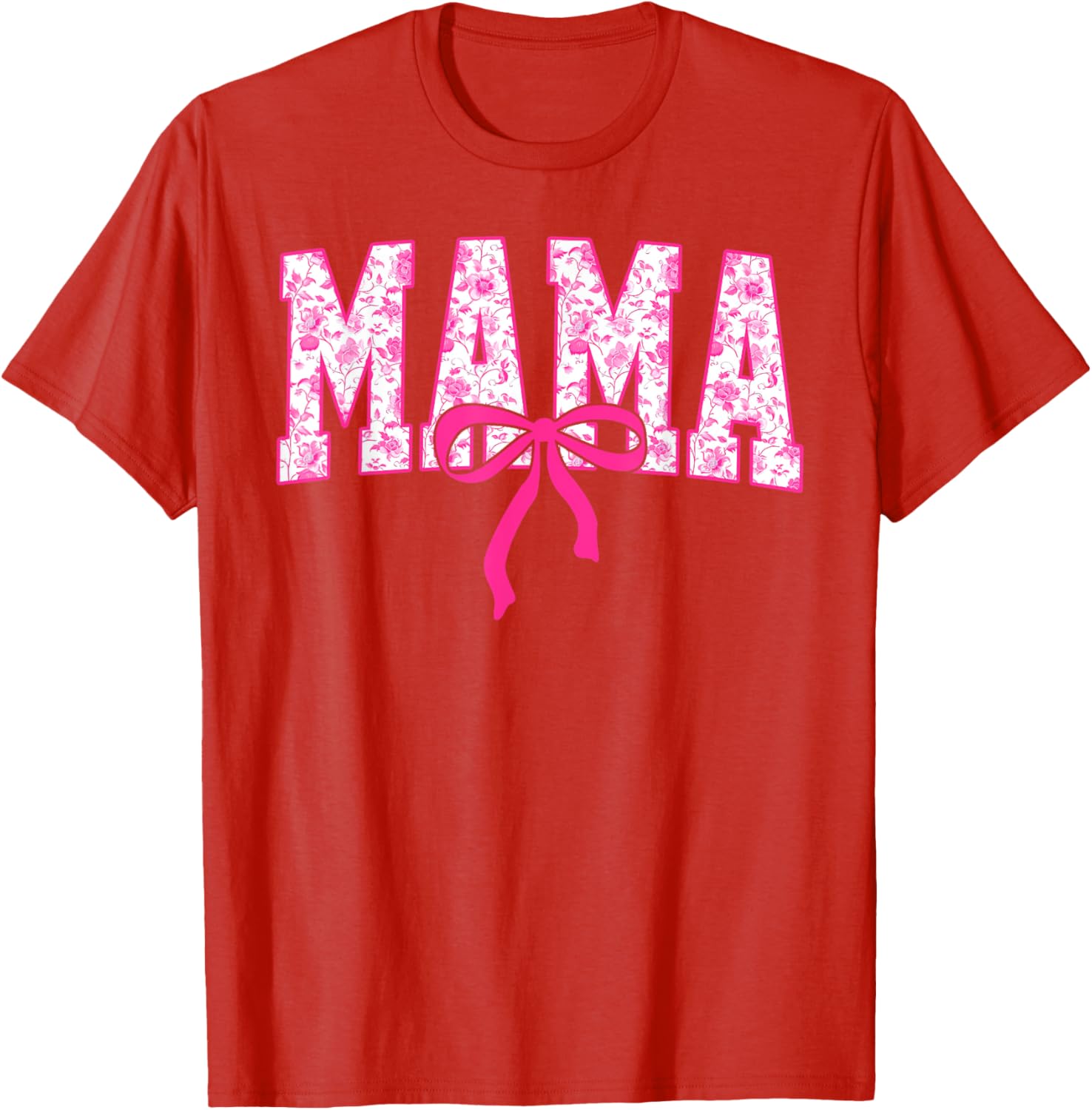 Coquette Pink Chinoiserie Mama Floral Bow Mom Mothers Day