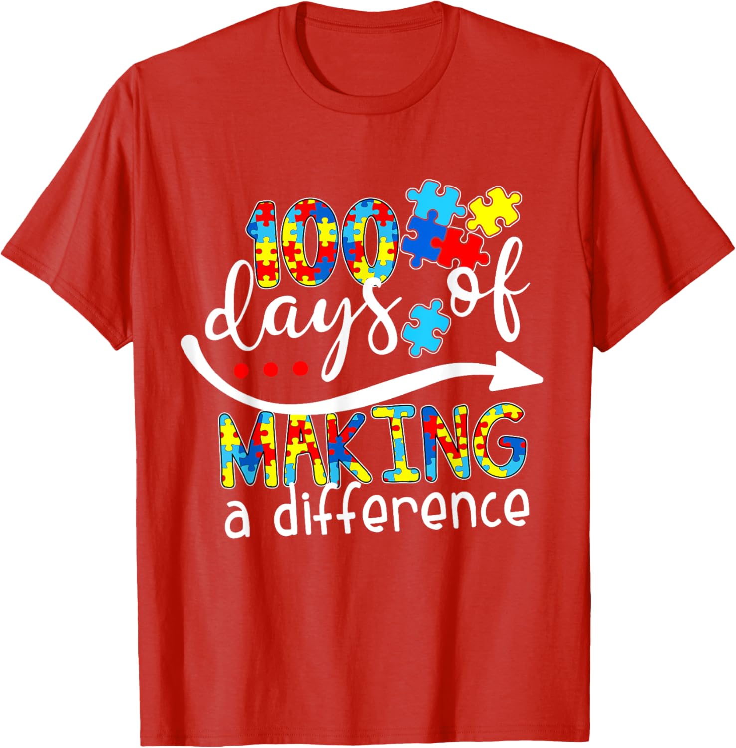 Autism 100 Days 100th day of school teacher autism awareness
