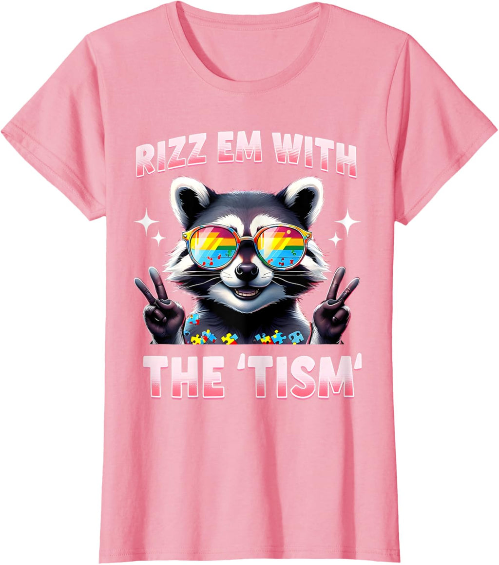 Autism Funny Rizz Em With The Tism Meme Autistic Racoon
