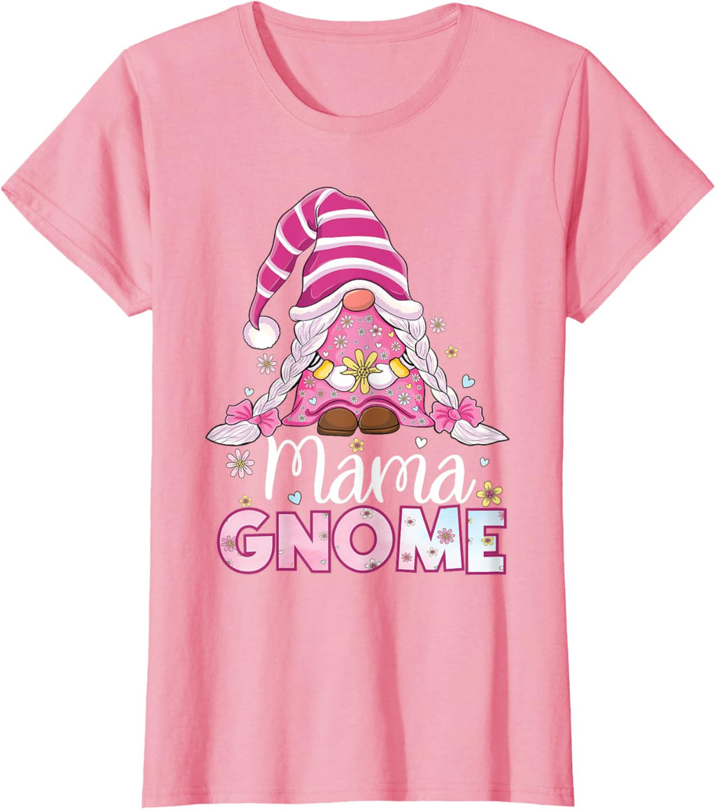 Flower For Mom Gnomies Cute Gnome Mom Happy Mother's Day