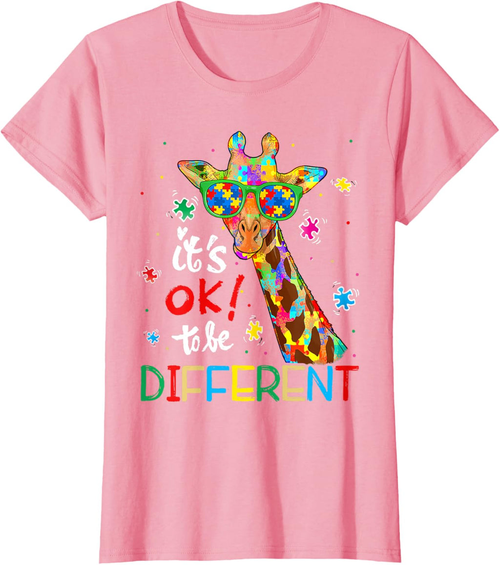 Autism Awareness Acceptance Women Kid Its Ok To Be Different
