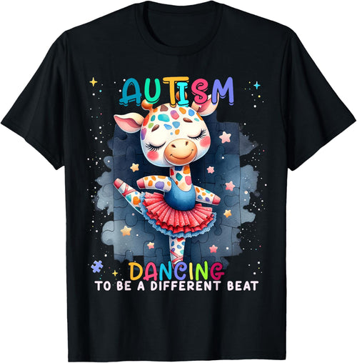 Autism Awareness Cute Unicorn Dancing To A Different Beat