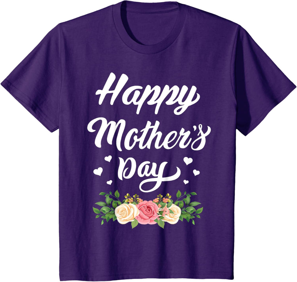 Happy Mother's Day 2024 Tshirt for Women Mom Grandma Mother Shirt