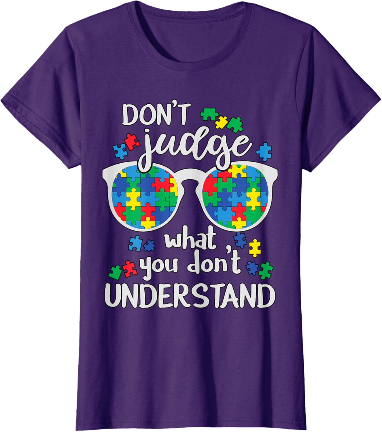 Don't Judge Understand Love Autistic Kids Autism Awareness