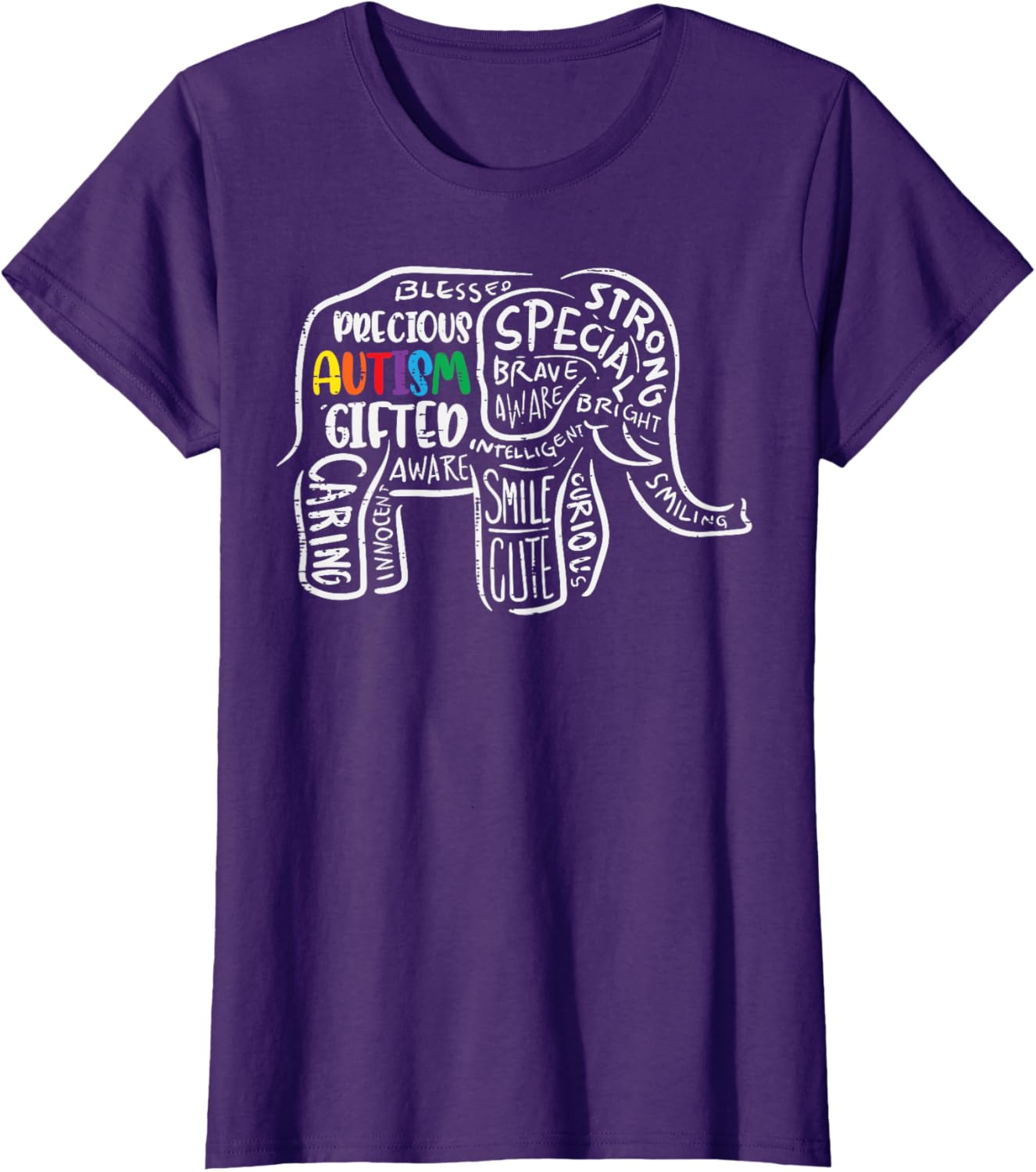 Autism Awareness Elephant Acceptance Autistic Men Women Kids