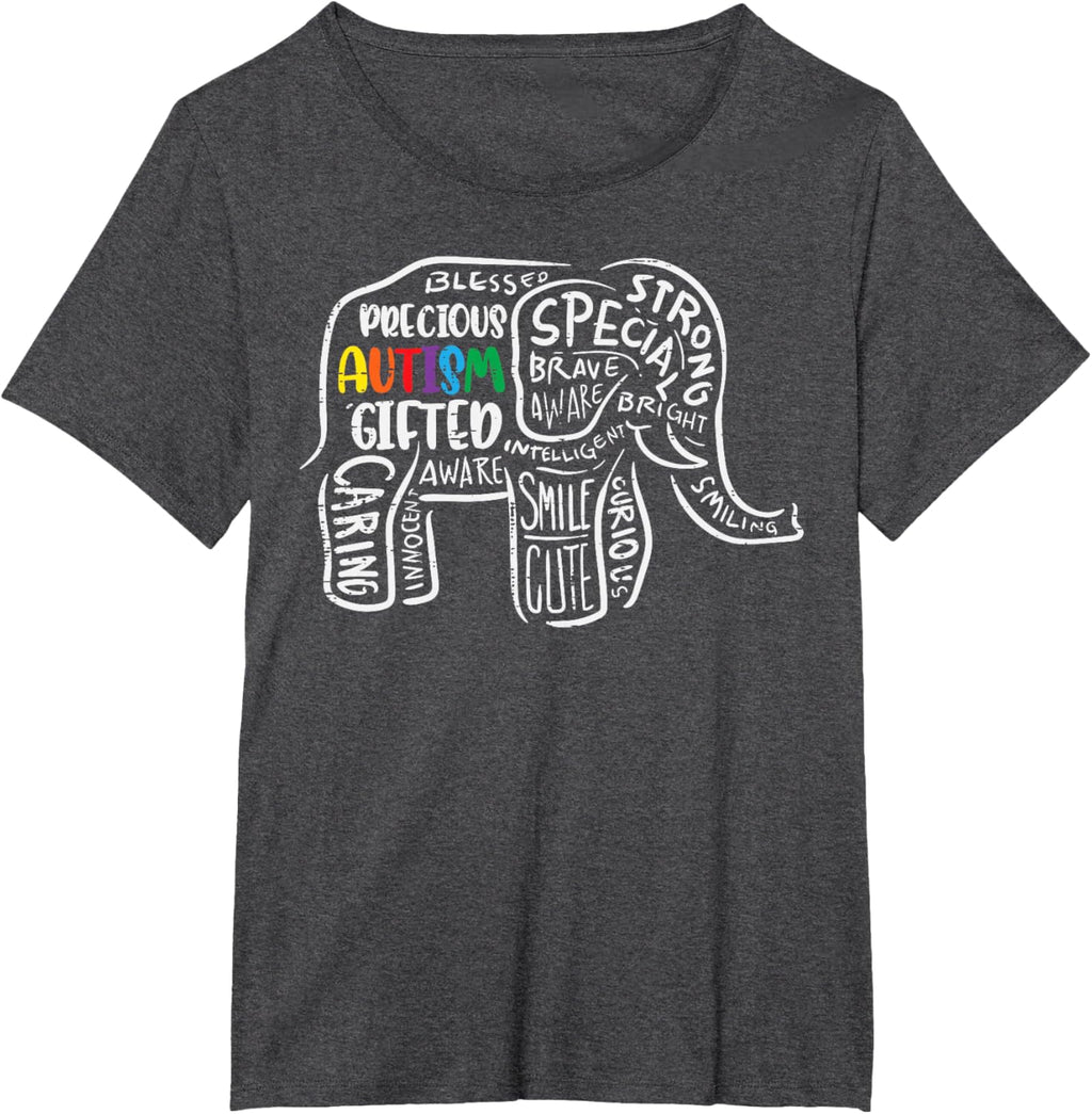 Autism Awareness Elephant Acceptance Autistic Men Women Kids