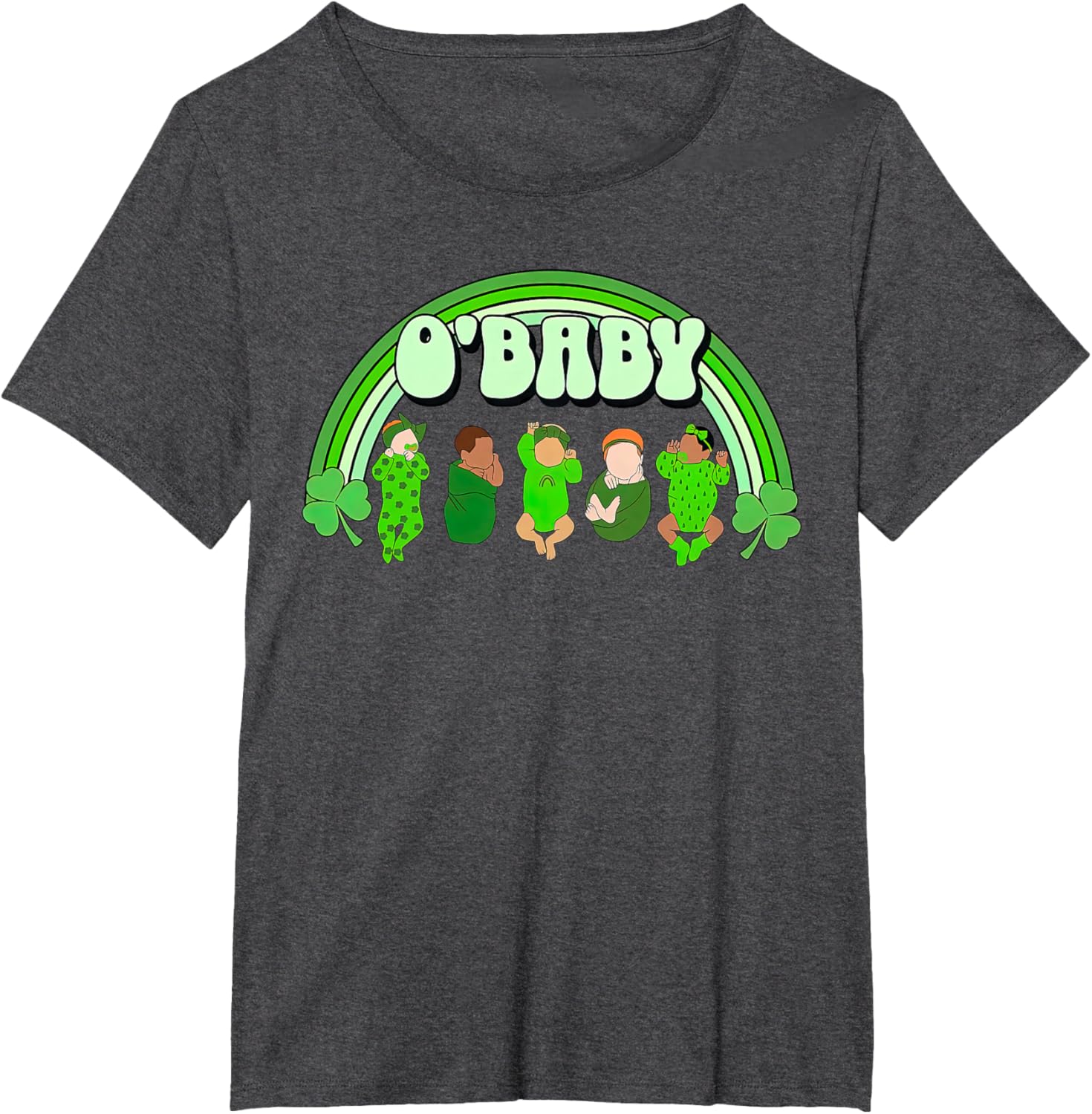 Rainbow Labor And Delivery Nurse Saint Patrick's Day NICU