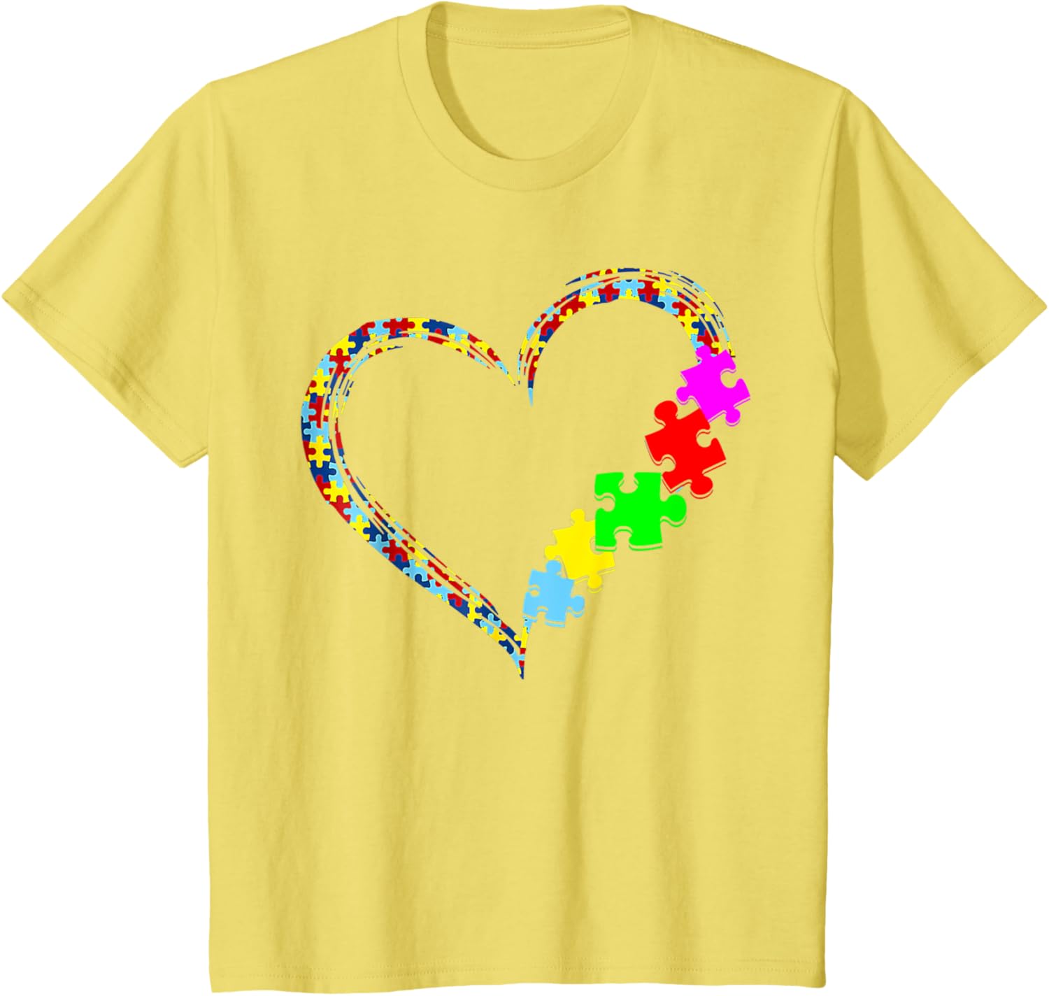 Autism Awareness Love Heart Puzzle Piece Gift Men Women