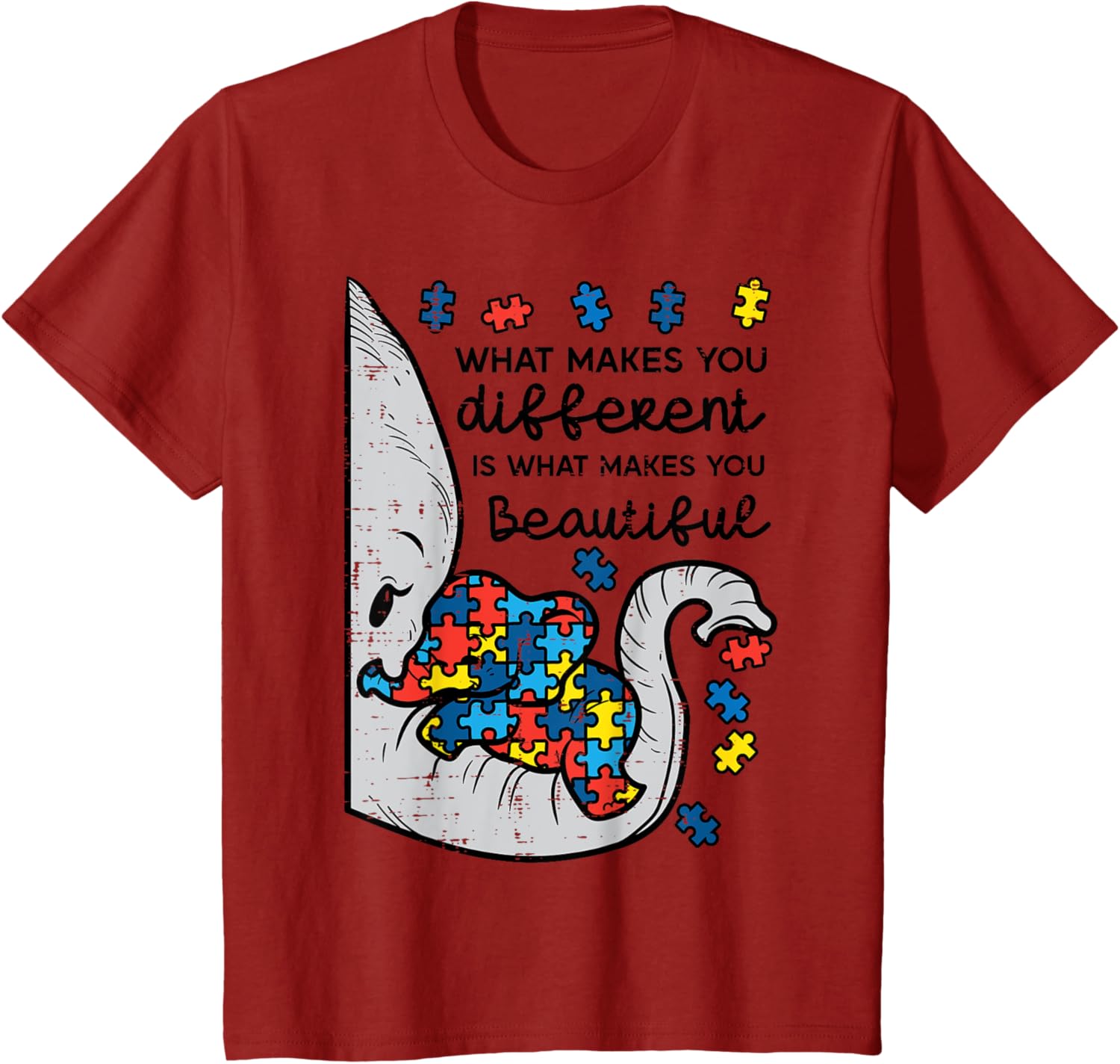 What Makes You Different Beautiful Elephant Autism Awareness