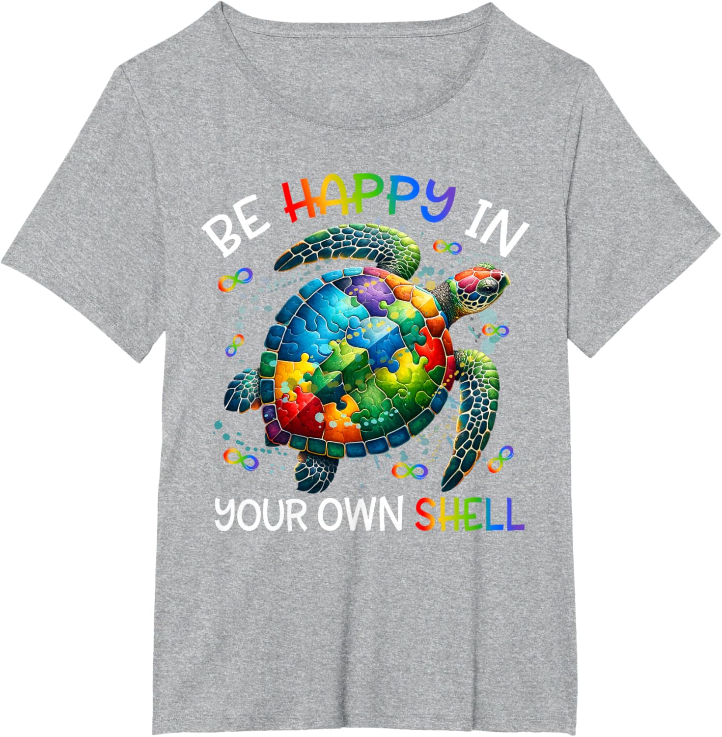 Puzzle Turtle Be Happy In Your Own Shell Autism Awareness