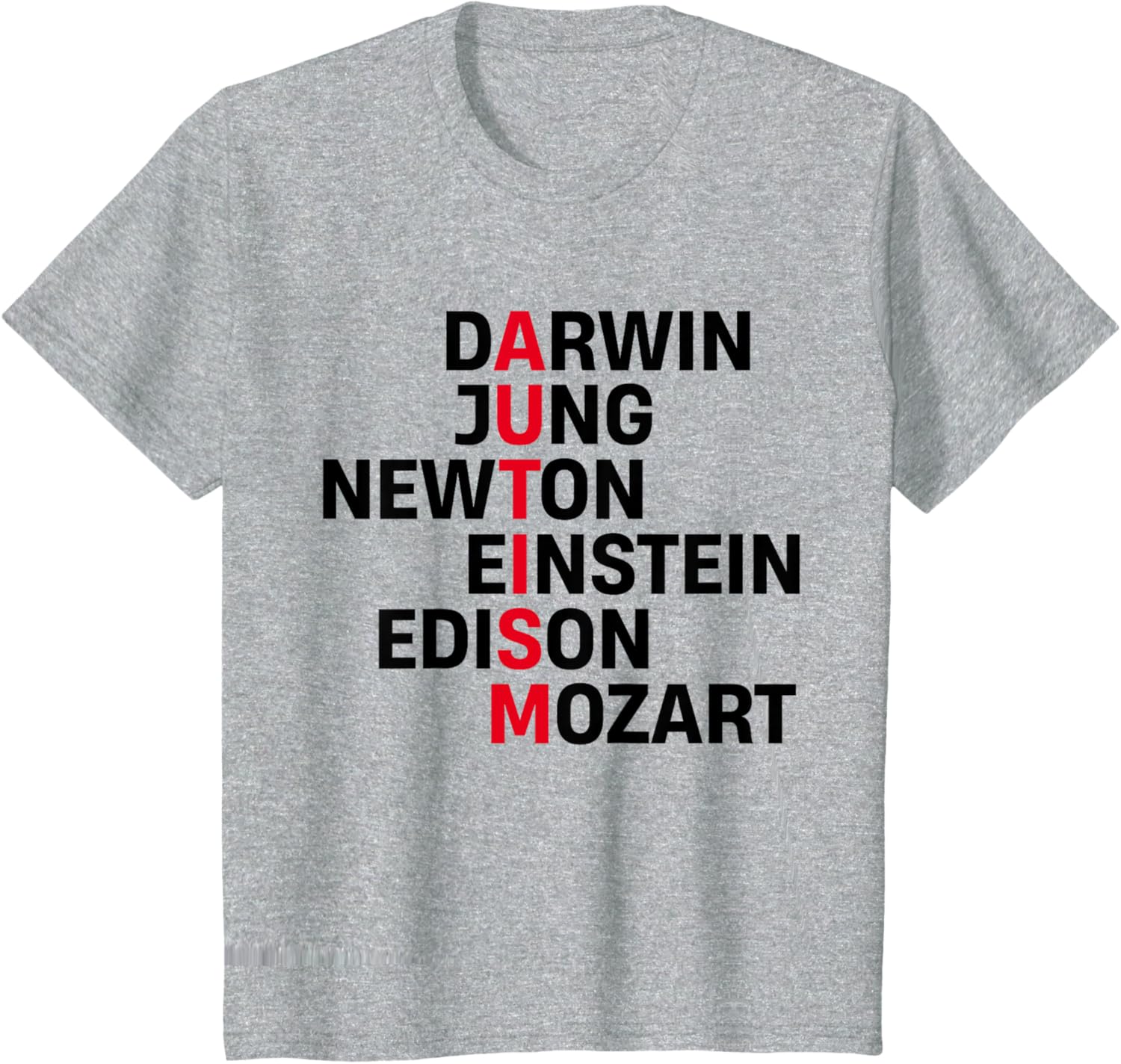 Darwin Jung Newton Einstein Edison Mozart Autism Awareness