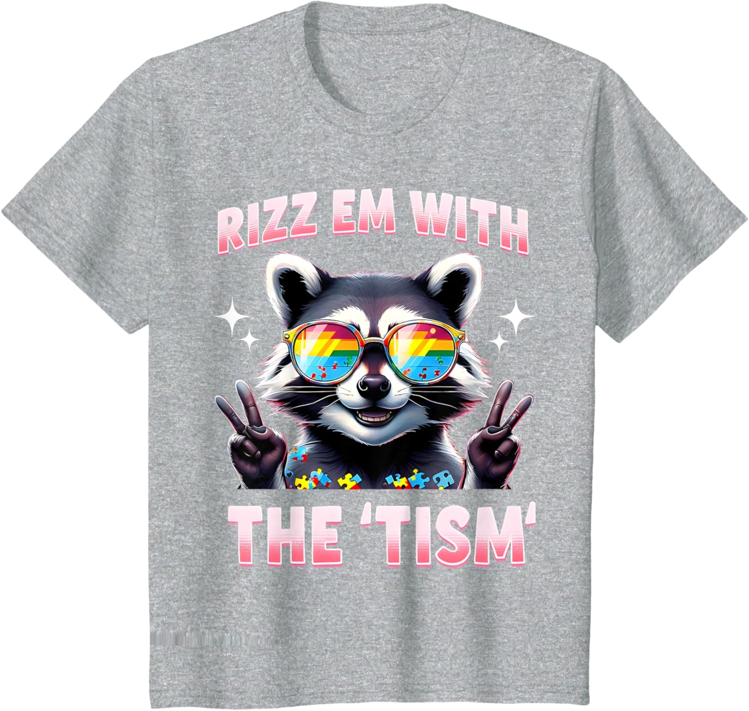Autism Funny Rizz Em With The Tism Meme Autistic Racoon