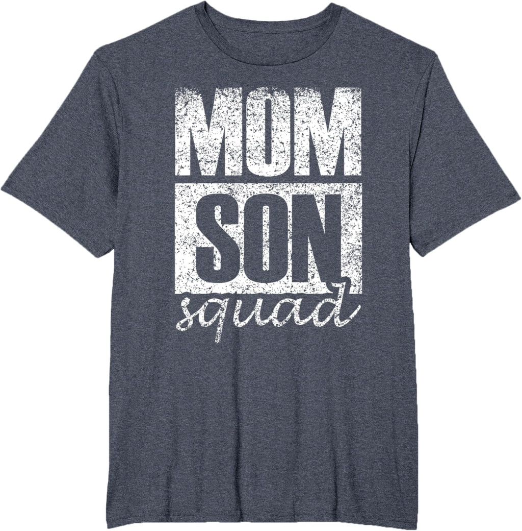 Mama Mom Son Mothers Day Love Mama Mommy Son Squad Mother's Day Matching Mom Sons Mother Son T-Shirt, Small, Black